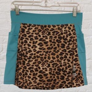 RunningSkirts Animal Print Ultra Swift Athletic Running Skirt Skort With Briefs